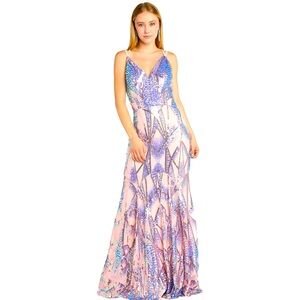 Elegant Sequin Evening Gown